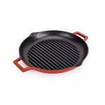 Casa si Gradina - Bucatarie si vesela - Vase pentru gatit - Tigai si seturi - Tigaie grill emailata rosu 31cm - Infinity.ro