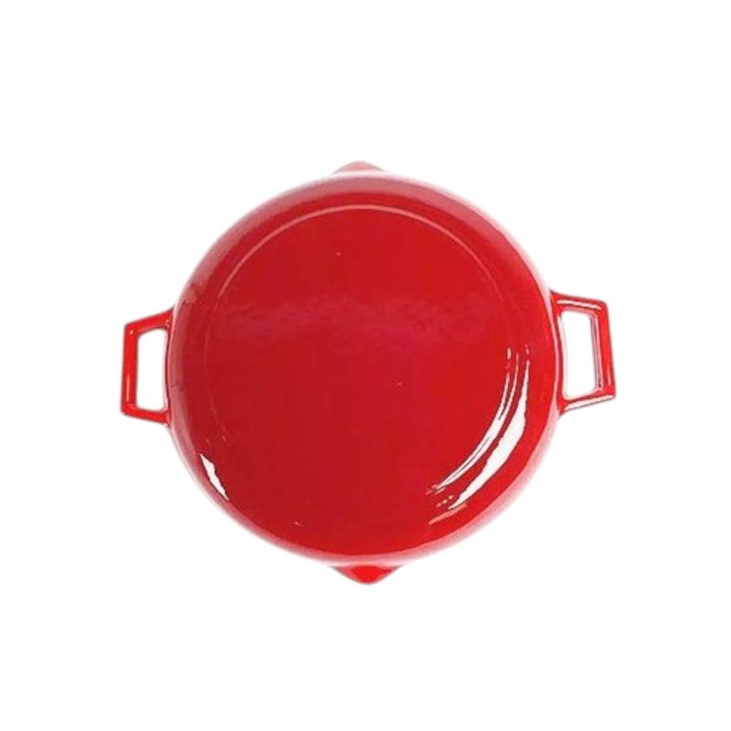 Casa si Gradina - Bucatarie si vesela - Vase pentru gatit - Tigai si seturi - Tigaie grill emailata rosu 31cm - Infinity.ro