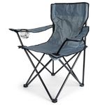 Sport si Outdoor - Camping - Mobilier pentru camping - Scaune camping - Scaun de camping pliabil cu suport pentru pahar – capacitate 110 kg, culoare gri - Infinity.ro
