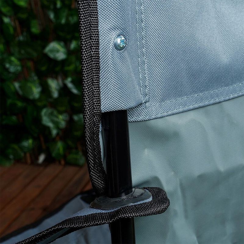 Sport si Outdoor - Camping - Mobilier pentru camping - Scaune camping - Scaun de camping pliabil cu suport pentru pahar – capacitate 110 kg, culoare gri - Infinity.ro