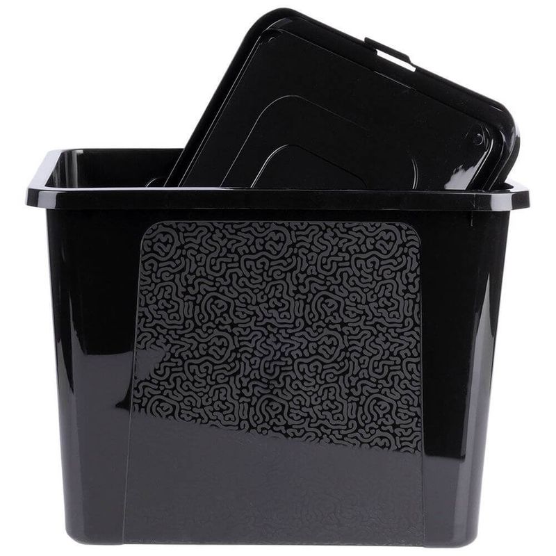 Casa si Gradina - Mobilier - Organizare si depozitare - Cutii depozitare - Recipient de Depozitare negru 30 litri - Infinity.ro