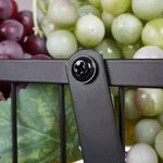Casa si Gradina - Bucatarie si vesela - Ustensile bucatarie - Cosuri servire - Cos pentru Fructe si Legume Metalic Negru cu 2 Niveluri - Infinity.ro