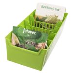 Casa si Gradina - Mobilier - Organizare si depozitare - Cutii depozitare - Organizator pentru condimente verde 30x13x8 cm - Infinity.ro
