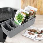 Casa si Gradina - Mobilier - Organizare si depozitare - Cutii depozitare - Organizator pentru condimente gri 30x13x8 cm - Infinity.ro