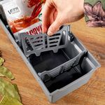 Casa si Gradina - Mobilier - Organizare si depozitare - Cutii depozitare - Organizator pentru condimente gri 30x13x8 cm - Infinity.ro