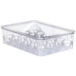 Casa si Gradina - Bucatarie si vesela - Organizare si depozitare bucatarie - Cutii alimentare - Cutie Organizator Pentru 24 Oua, Vilde, 32x21x8cm, Plastic, Transparent - Infinity.ro