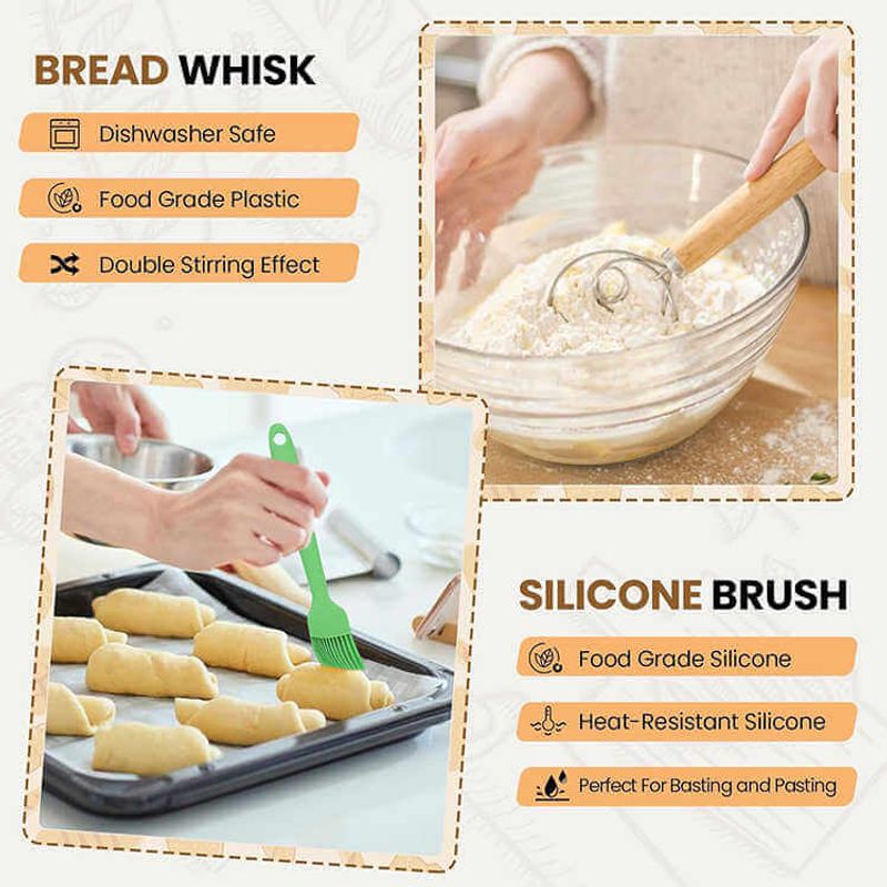 Casa si Gradina - Bucatarie si vesela - Organizare si depozitare bucatarie - Cutii alimentare - Set de 2 cosuri rotang pentru dospit paine - Infinity.ro