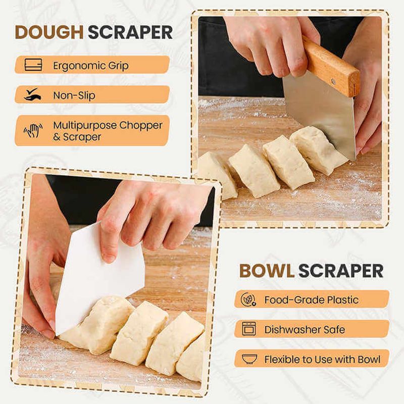 Casa si Gradina - Bucatarie si vesela - Organizare si depozitare bucatarie - Cutii alimentare - Set de 2 cosuri rotang pentru dospit paine - Infinity.ro