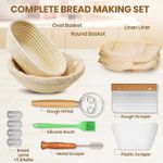 Casa si Gradina - Bucatarie si vesela - Organizare si depozitare bucatarie - Cutii alimentare - Set de 2 cosuri rotang pentru dospit paine - Infinity.ro