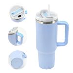 Casa si Gradina - Bucatarie si vesela - Accesorii bar - Termosuri si Cani termos - Cana termica inox cu paie, dublu perete - 1183 ml - Infinity.ro
