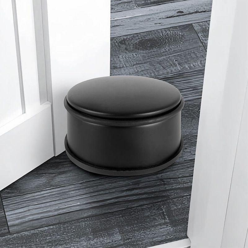 Casa si Gradina - Constructii - Feronerie si accesorii - Cilindri usa - Opritor de Usa Metalic Negru 11,5cm - Infinity.ro