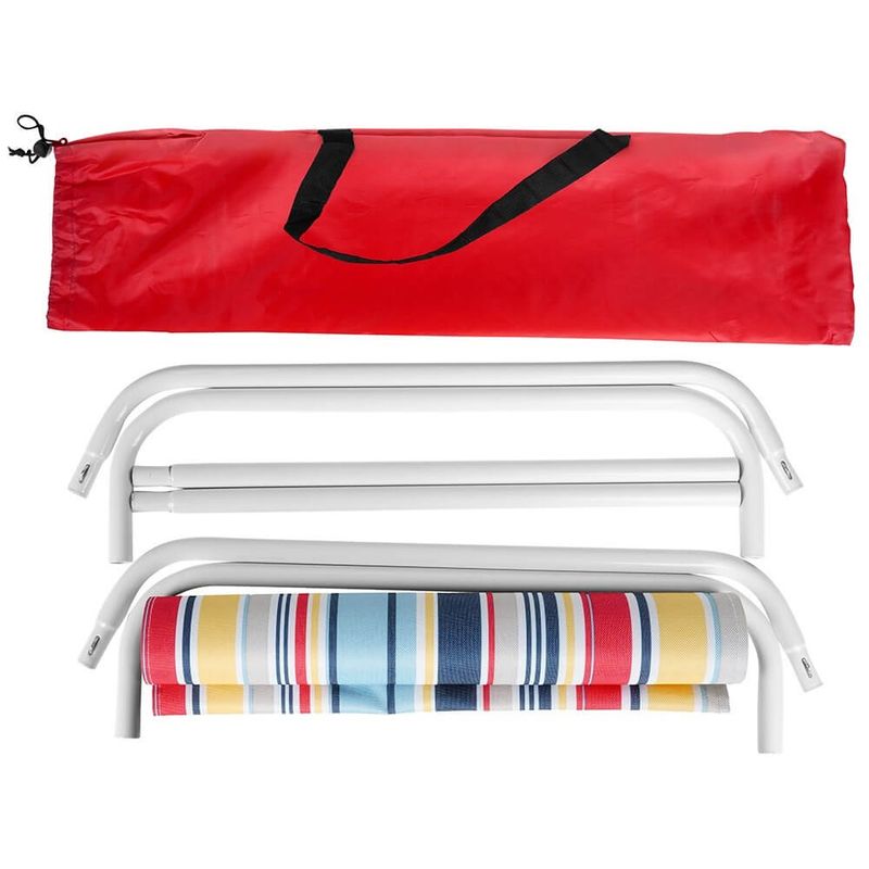 Casa si Gradina - Gradina si terasa - Mobilier exterior - Scaune si sezlonguri gradina - Scaun pliabil de plaja 86 x 51.5 x 60cm multicolor - Infinity.ro