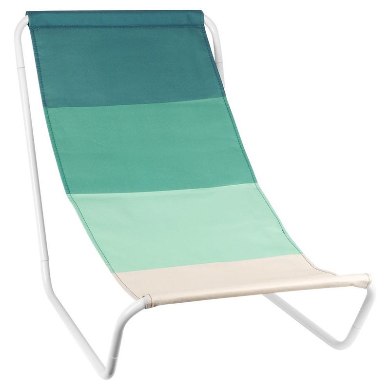 Sport si Outdoor - Camping - Mobilier pentru camping - Scaune camping - Scaun pliabil de plaja 86 x 51.5 x 60cm verde - Infinity.ro