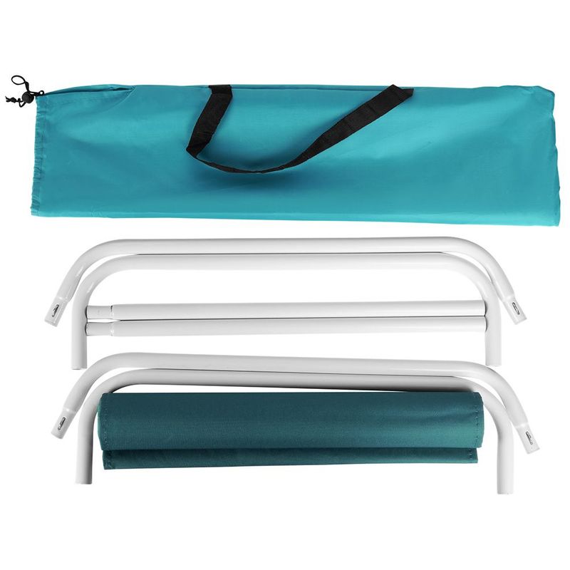 Sport si Outdoor - Camping - Mobilier pentru camping - Scaune camping - Scaun pliabil de plaja 86 x 51.5 x 60cm verde - Infinity.ro