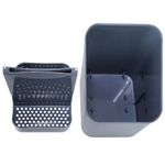 Casa si Gradina - Bucatarie si vesela - Organizare si depozitare bucatarie - Suporturi tacamuri si vase - Suport pentru Tacamuri si Ustensile de Bucatarie - Culoare Gri inchis - Infinity.ro