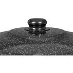 Sport si Outdoor - Camping - Bucatarie de camping - Vesela camping - Capac emailat pentru ceaun 12 l, diametru 39 cm, culoare negru/gri - Infinity.ro