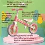 Sport si Outdoor - Ciclism - Biciclete pentru copii - Bicicleta de echilibru pentru copii (80-110 cm), inaltime reglabila, roti din spuma EVA, roz pudrat - Infinity.ro