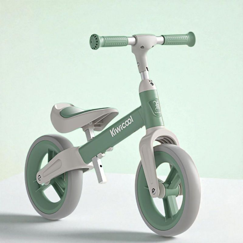 Sport si Outdoor - Ciclism - Biciclete pentru copii - Bicicleta de echilibru pentru copii (80-110 cm), inaltime reglabila, roti din spuma EVA, verde - Infinity.ro