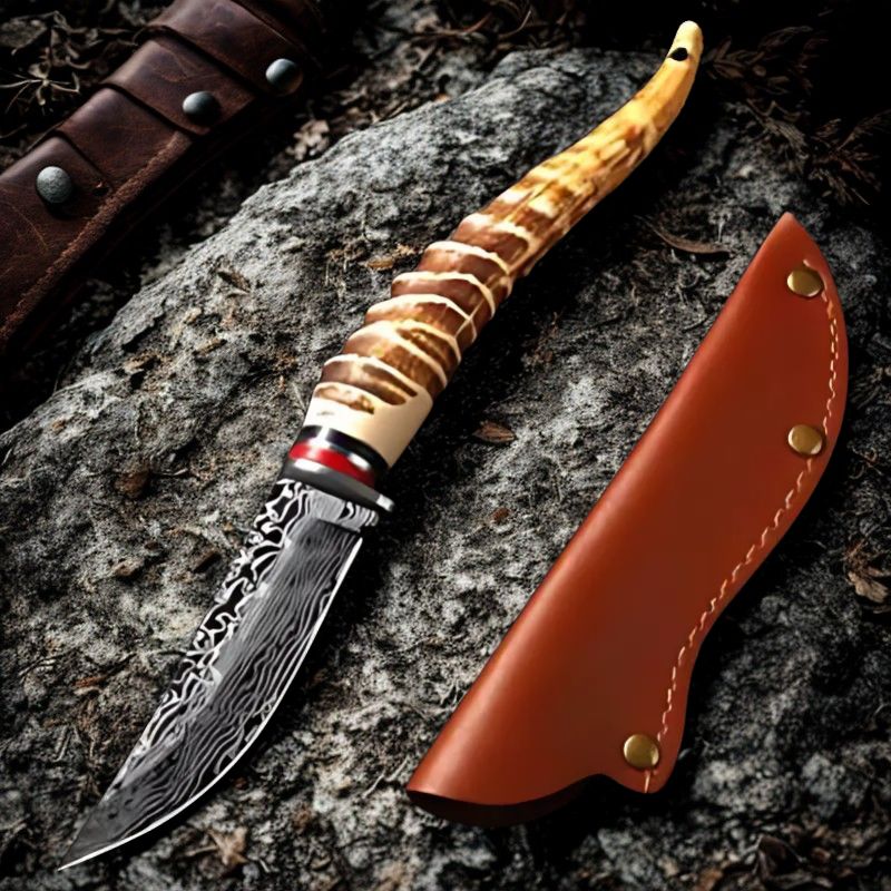 Sport si Outdoor - Camping - Cutite, bricege si accesorii - Cutite si bricege - Cutit de vanatoare cu lama din otel inoxidabil - Infinity.ro