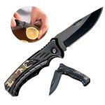 Sport si Outdoor - Camping - Cutite, bricege si accesorii - Cutite si bricege - Cutit de vanatoare Briceag cu lama din otel inoxidabil - Infinity.ro