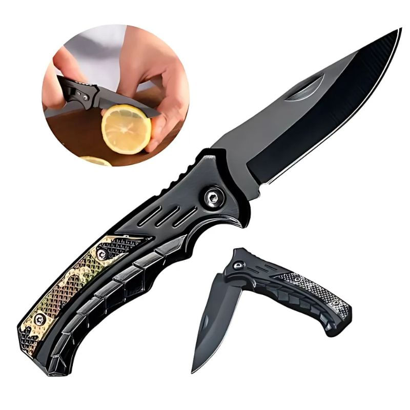 Sport si Outdoor - Camping - Cutite, bricege si accesorii - Cutite si bricege - Cutit de vanatoare Briceag cu lama din otel inoxidabil - Infinity.ro