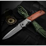 Sport si Outdoor - Camping - Cutite, bricege si accesorii - Cutite si bricege - Cutit supravietuire tip briceag 28cm, placat titan, lama 58 HRC, liner lock, rotita strangere, agatatoare buzunar - Infinity.ro