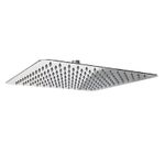 Casa si Gradina - Sanitare - Cazi si cabine de dus - Coloane si seturi de dus - Cap de Dus Patrat Crom, Ultra-Subtire, Otel Inoxidabil, Design Modern, 2 mm grosime - 30 cm - Infinity.ro