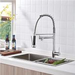 Casa si Gradina - Sanitare - Chiuveta bucatarie si accesorii - Baterii bucatarie - Baterie Bucatarie Profesionala cu Dus Flexibil si Pipa Suplimentara, Crom - Infinity.ro