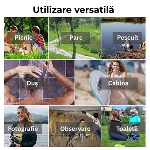 Cort dus, solar, asamblare rapida, capac depozitare inclus, pliabil, 110x110x190 cm, albastru