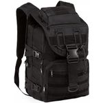 Sport si Outdoor - Camping - Accesorii camping si drumetii - Rucsac militar impermeabil 60L, reglabil, sistem MOLLE, buzunar laptop, ideal pentru drumetii, supravietuire, negru - Infinity.ro