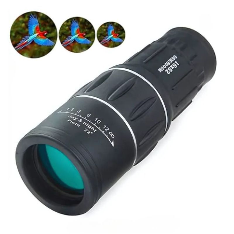 TV, Audio-Video si Foto - Optica, astronomie si metrologie - Optica si astronomie - Binocluri & lunete - Luneta De Camping Si Vanatoare, Monocular, 16x52, Negru, Husa Inclusa - Infinity.ro