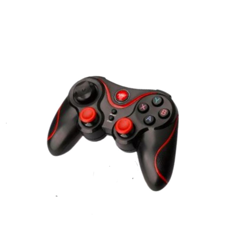 PC, gaming si accesorii - Gaming - Accesorii gaming - Controlere, Volane si Casti gaming - Controler Wireless X3, Bluetooth, Compatibil iOS/Android/Windows, Baterie Reincarcabila, Negru/Rosu - Infinity.ro