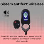 Sport si Outdoor - Ciclism - Accesorii pentru biciclete - Antifurt biciclete - Alarma wireless pentru bicicleta, Cu telecomanda, Negru - Infinity.ro