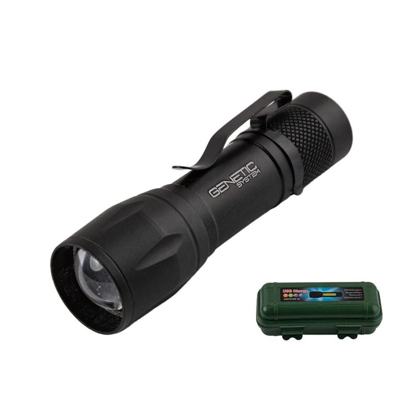 Sport si Outdoor - Camping - Articole solare camping - Lampi si lanterne camping - Lanterna LED CREE + COB, Zoom, 1000 Lumeni, Aluminiu, Rezistenta Apa, USB, 10 cm - Infinity.ro