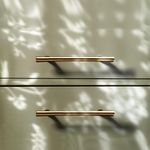 Casa si Gradina - Mobilier - Feronerie si accesorii mobila - Set 5 manere mobila, auriu lucios, 96mm, manere sertare si usi dulap, comode, sifonier, alama lustruita - Infinity.ro