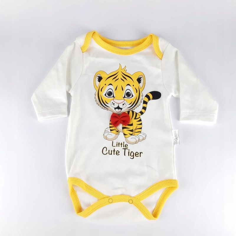 Fashion, accesorii si bijuterii - Copii - Imbracaminte copii - Treninguri si compleuri copii - Set compleu haine copii, format din body, pantaloni si caciulita- model Tigru , marime 68 - Infinity.ro