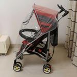 Jucarii, Copii si Bebe - Carucioare si articole de transport - Accesorii transport copii - Pelerina pentru carucior bebe, cu protectie ploaie, vant, praf, insecte, cu geam in partea din fata - Infinity.ro