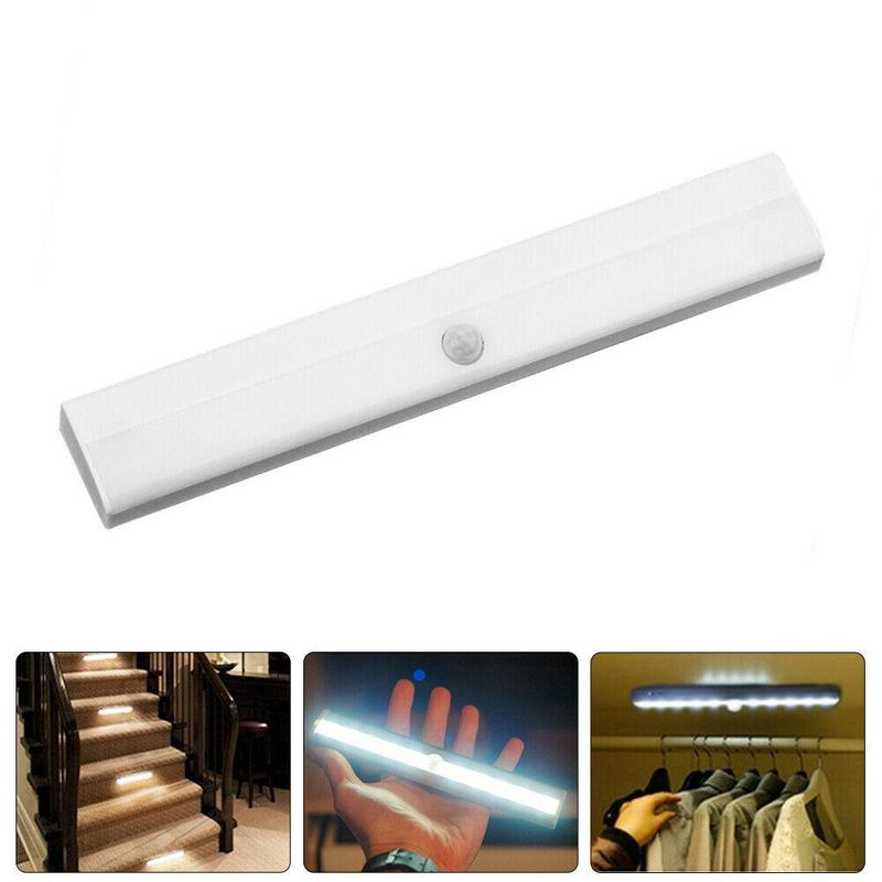 Casa si Gradina - Corpuri si surse de iluminat - Veioze si lampi - Lampa cu 10 LED-uri, senzor de miscare, pentru iluminarea dulapului, scarilor, mobilei, sifonierului, - Infinity.ro