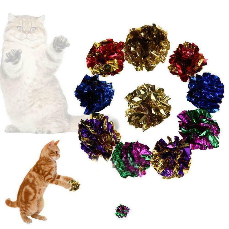 Fashion, accesorii si bijuterii - Copii - Imbracaminte copii - Treninguri si compleuri copii - Jucarie interactiva pisici, 48 ghemotoci sclipitori pentru orice animal de companie - Infinity.ro
