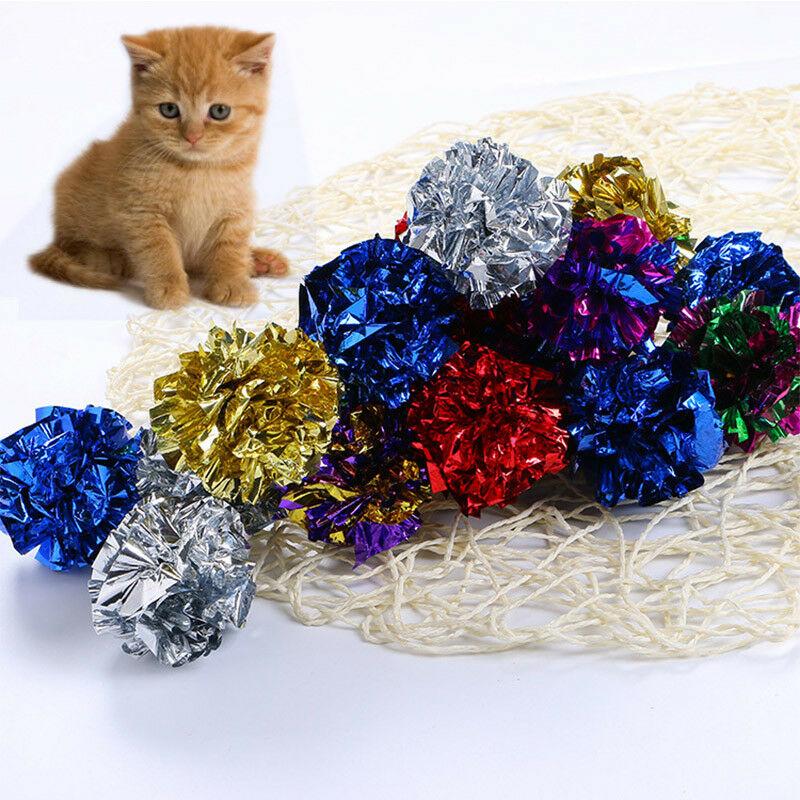 Fashion, accesorii si bijuterii - Copii - Imbracaminte copii - Treninguri si compleuri copii - Jucarie interactiva pisici, 48 ghemotoci sclipitori pentru orice animal de companie - Infinity.ro