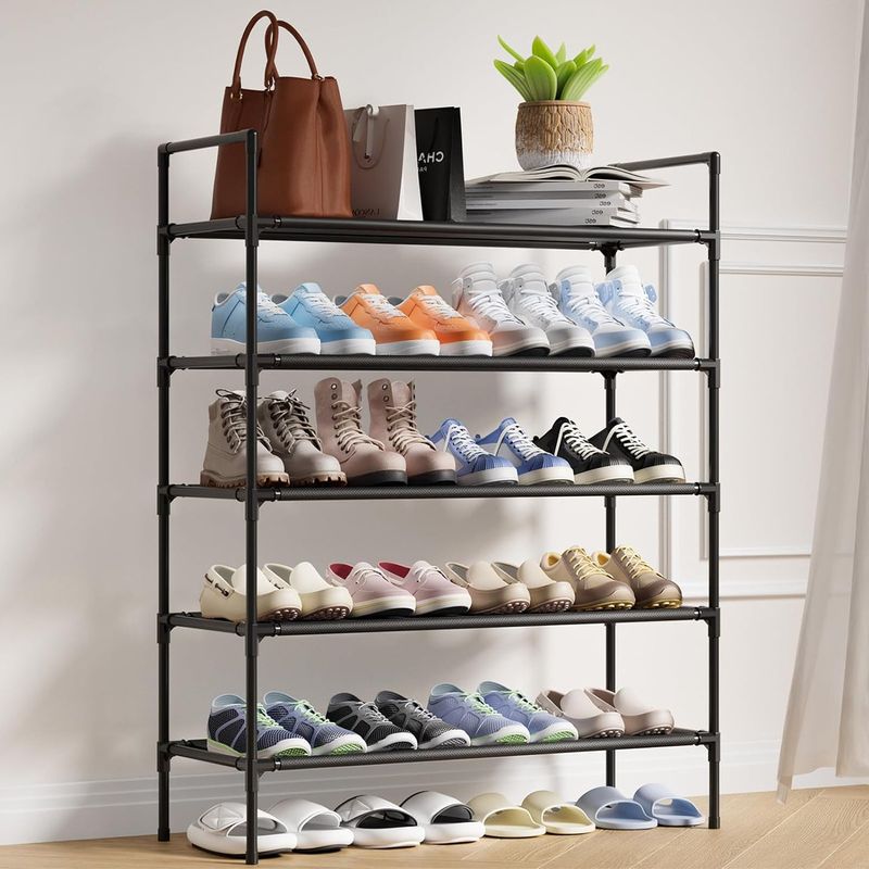 Casa si Gradina - Mobilier - Organizare si depozitare - Organizator incaltaminte - Suport organizator pentru pantofi sau adidasi, cu 5 rafturi - Infinity.ro