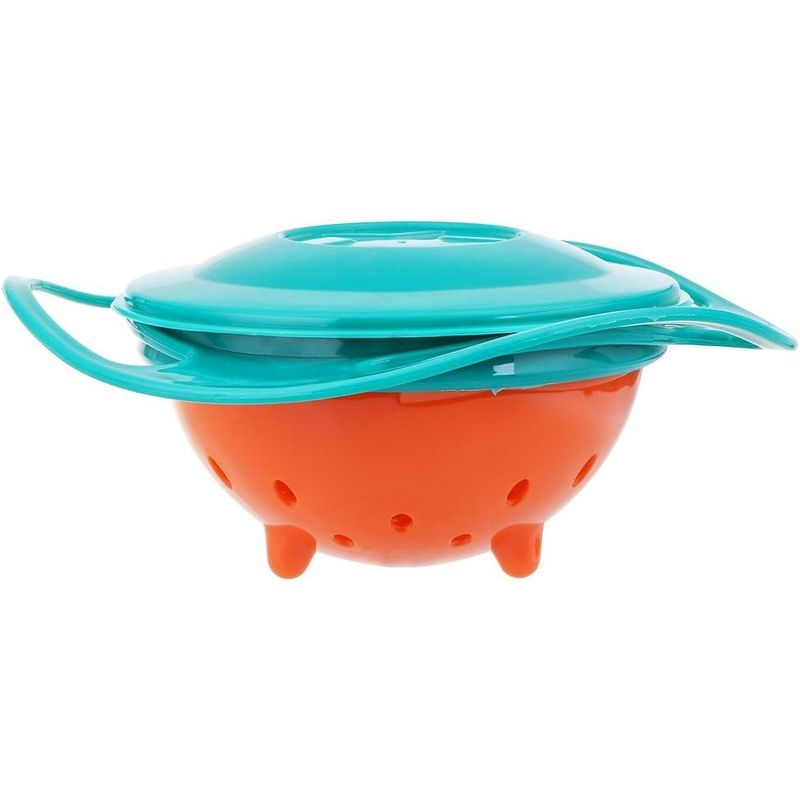 Casa si Gradina - Bucatarie si vesela - Vesela si tacamuri - Farfurii si boluri - Bol rotativ 360° cu protectie anti-varsare pentru copii si bebelusi, albastru - Infinity.ro
