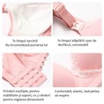 Fashion, accesorii si bijuterii - Femei - Lenjerie si pijamale femei - Lenjerie intima femei - Sutien maternitate pentru sarcina gravide, dar si postnatal, pentru alaptare, 2 in 1- ROZ,42 - Infinity.ro