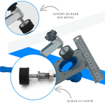 Casa si Gradina - Constructii - Scule de mana si unelte - Seturi scule - Sablon de Gaurire Pentru Balamale de 35mm, Adsinio, Dispozitiv de Fixare, Ghid de Gaurire, Aliaj de Aluminiu - Infinity.ro