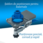 Casa si Gradina - Constructii - Scule de mana si unelte - Seturi scule - Sablon de Gaurire Pentru Balamale de 35mm, Adsinio, Dispozitiv de Fixare, Ghid de Gaurire, Aliaj de Aluminiu - Infinity.ro