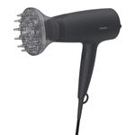 Ingrijire personala si Cosmetice - Aparate & accesorii ingrijire personala - Hair styling - Uscatoare de par - Uscator de par Philips BHD302/30, 1600W, accesoriu Thermo Protect, 3 setari de temperatura, difuzor, Negru - Infinity.ro