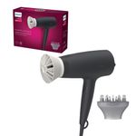 Ingrijire personala si Cosmetice - Aparate & accesorii ingrijire personala - Hair styling - Uscatoare de par - Uscator de par Philips BHD302/30, 1600W, accesoriu Thermo Protect, 3 setari de temperatura, difuzor, Negru - Infinity.ro