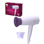 Ingrijire personala si Cosmetice - Aparate & accesorii ingrijire personala - Hair styling - Uscatoare de par - Uscator de par Philips BHD341/10, 2100W, accesoriu Thermo Protect, 3 trepte de temperatura, 2 trepte de viteza, cap de c - Infinity.ro