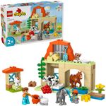 Jucarii, Copii si Bebe - Jucarii si jocuri - Seturi de constructie si cuburi - Seturi de constructie - Lego duplo ingrijirea animalelor la ferma 10416 - Infinity.ro