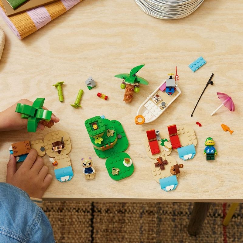 Jucarii, Copii si Bebe - Jucarii si jocuri - Seturi de constructie si cuburi - Seturi de constructie - Lego animal crossing turul insulei in barca al lui kapp n 77048 - Infinity.ro